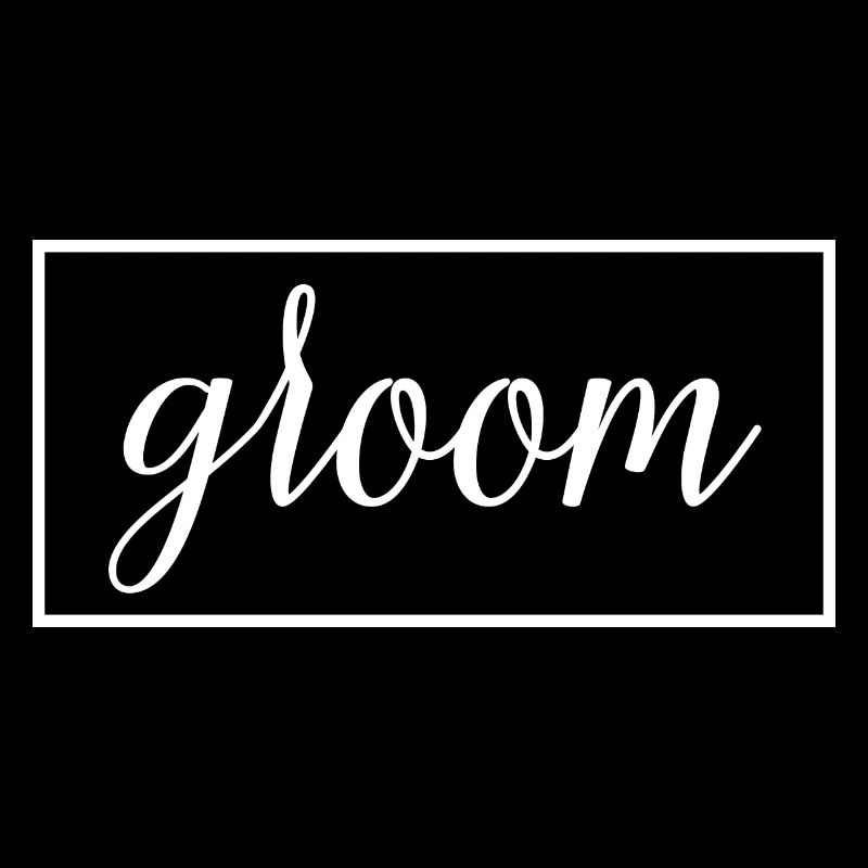 Bräutigam - Ehemann wird Hochzeitsfeier Verlobung