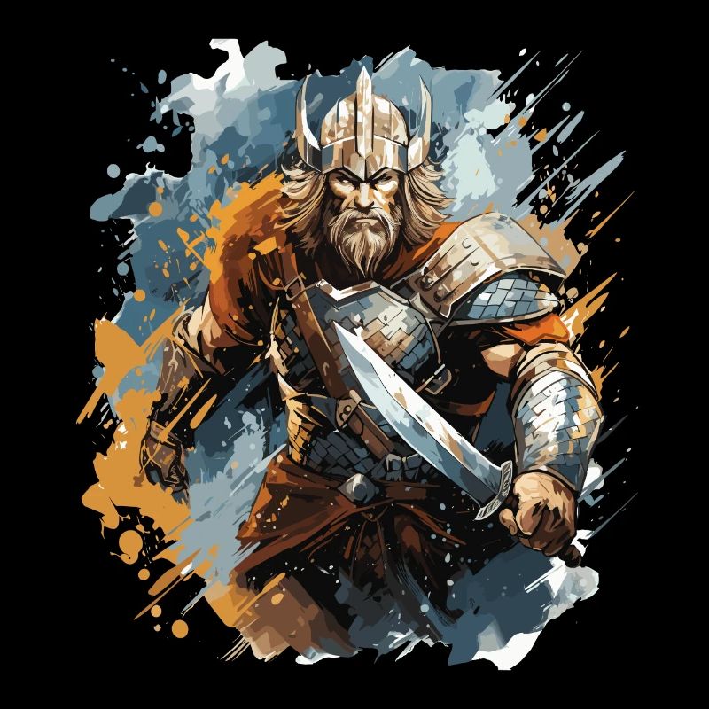 Un guerrier viking avec son épée