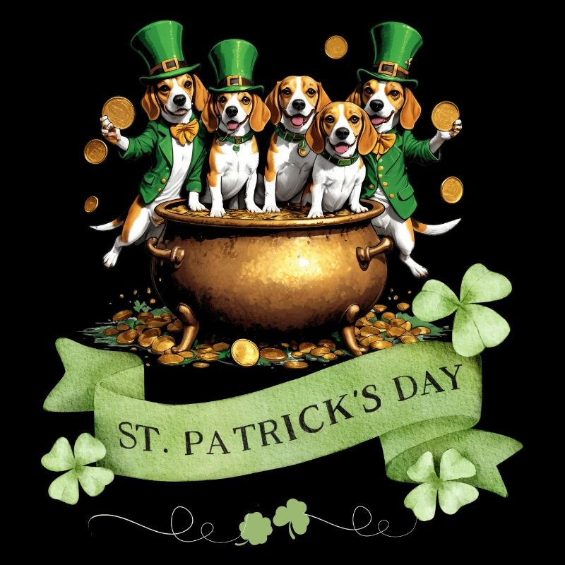 St. Patrick's Day Beagle I Irish Celebration