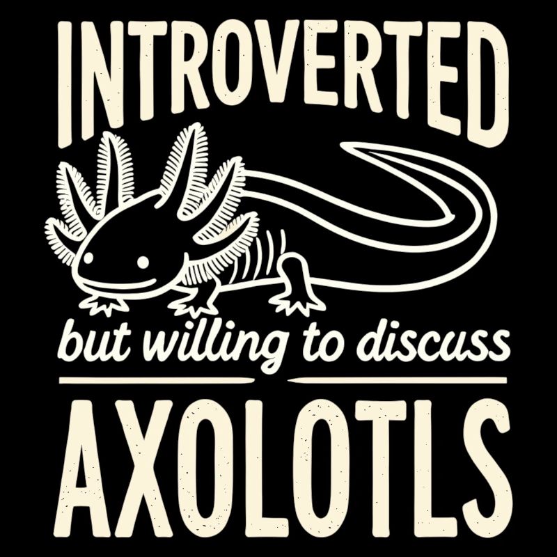 Introvertiert, aber bereit, über Axolotls zu disku