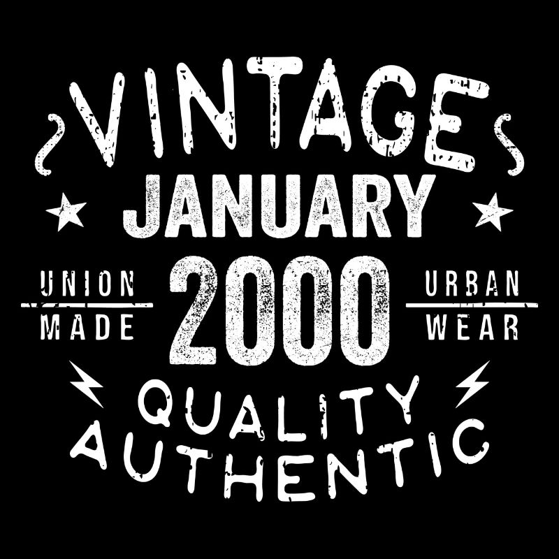 Geburtstagsgeschenk 2000 - geboren im Januar 2000