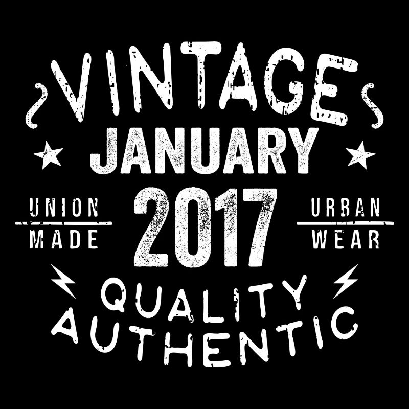 Geburtstagsgeschenk 2017 - geboren im Januar 2017