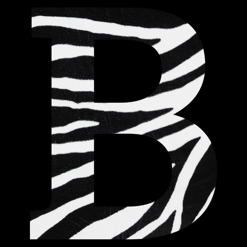Letter b zebra