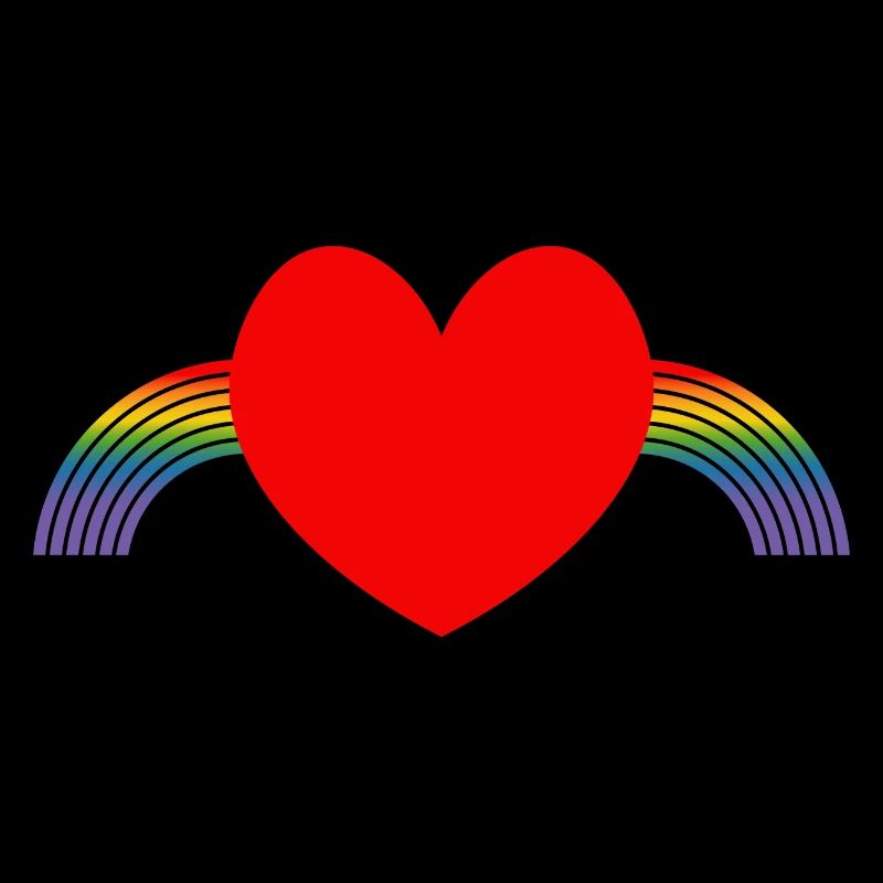 Regenbogen pride herz
