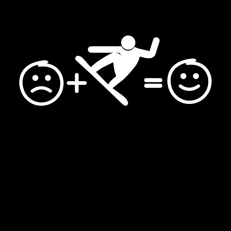 Le snowboard me rend heureux
