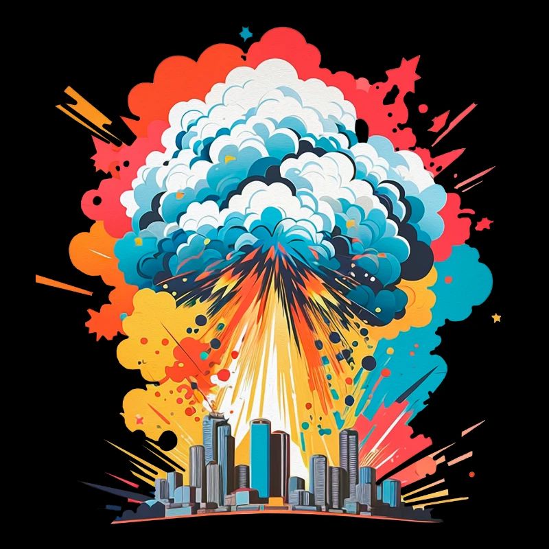 Nuclear explosion mushroom cloud