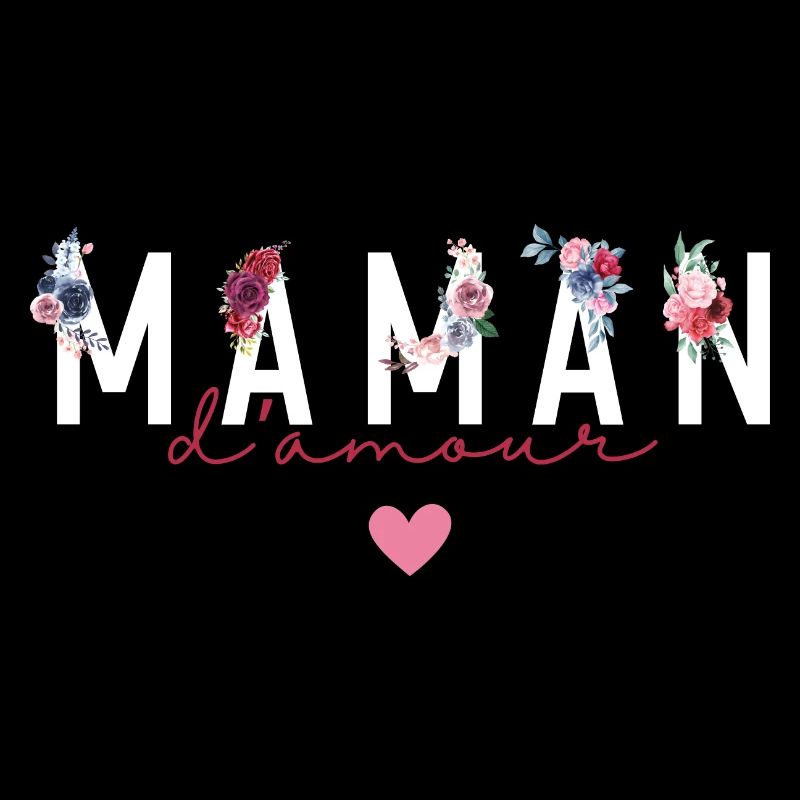 Maman d’amour fleurs- idée cadeau maman