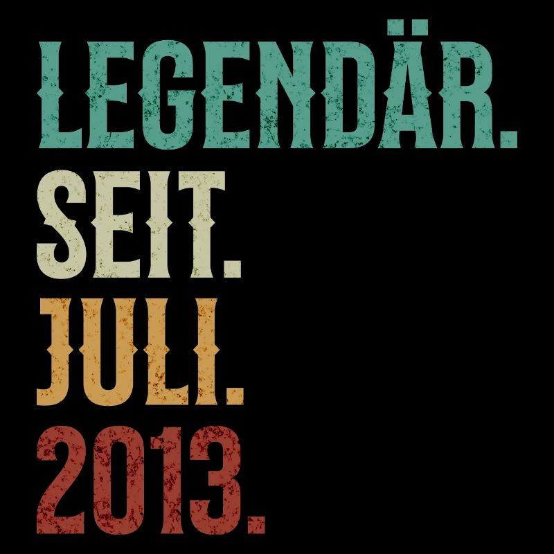 Legendär. Seit. Juli. 2013. Retro Birthday