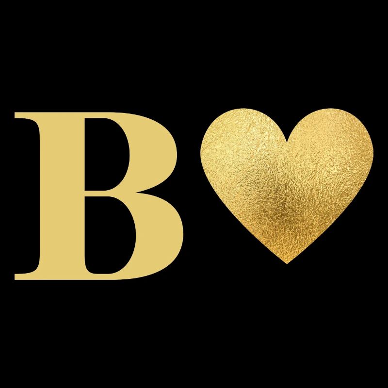 Buchstabe b Goldenes Herz