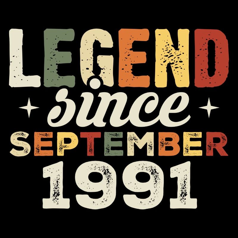 Legendär seit September 1991 Geburtstag September