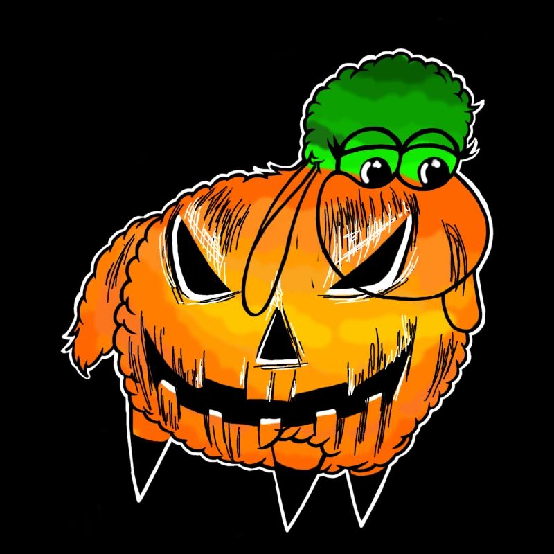 Wolly Sheepling Halloween Pumpkin