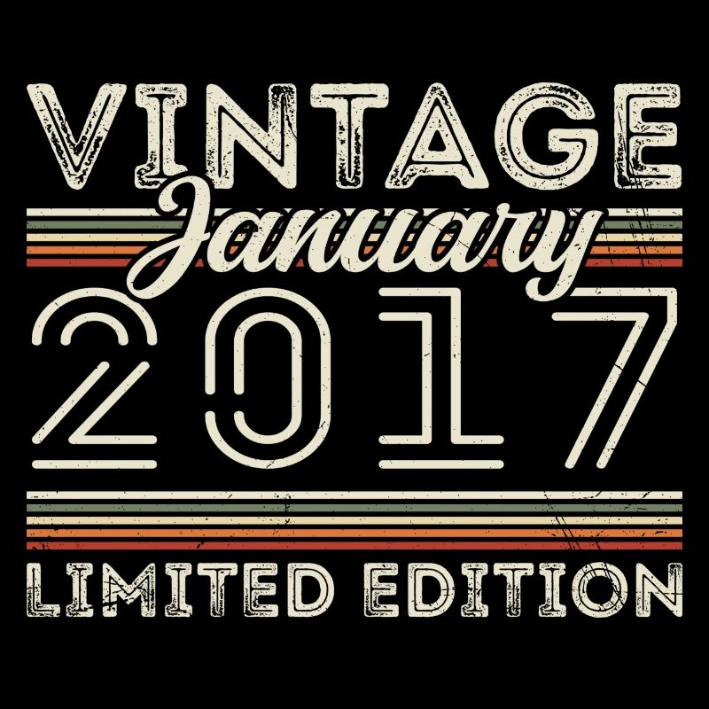 Janvier 2017 Millésime 2017 - Anniversaire Janvier 2017