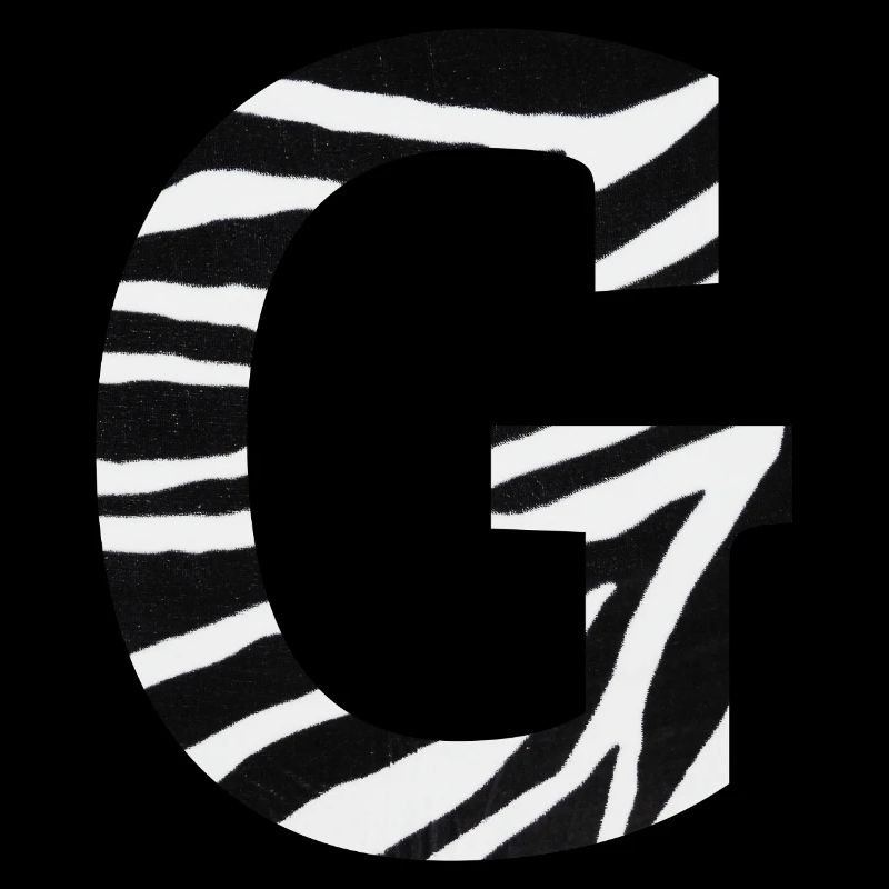 Buchstabe g Zebra