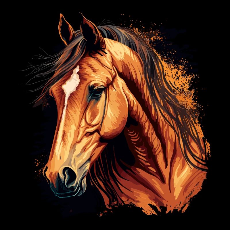 Dessin de cheval incroyable