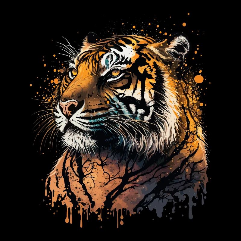Œuvre d’art du tigre