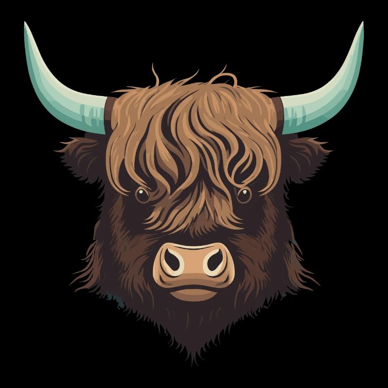 Yak Head Illustration
