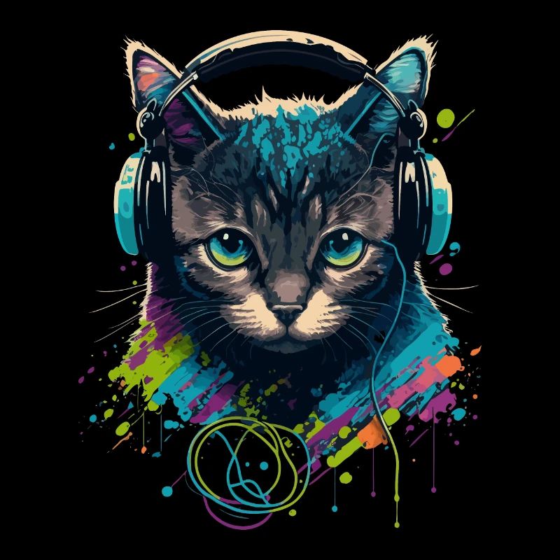 Chat et mélomane