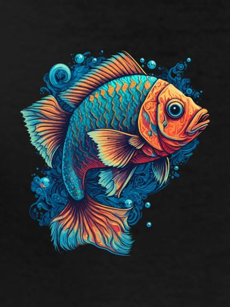 Flat Fish Illustration