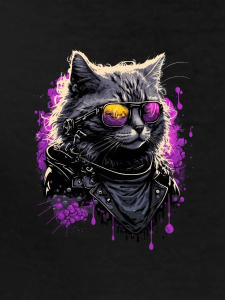 Cool 80s Cat