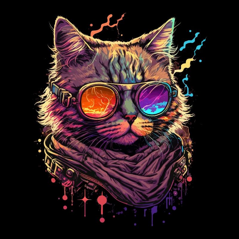 Vaper Wave Cat