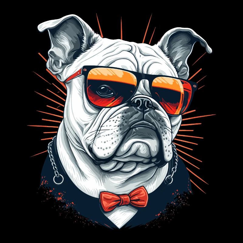 Feeling Cool Bulldog Pet