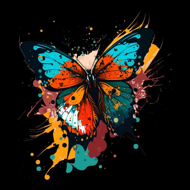 Lebhafter Schmetterling