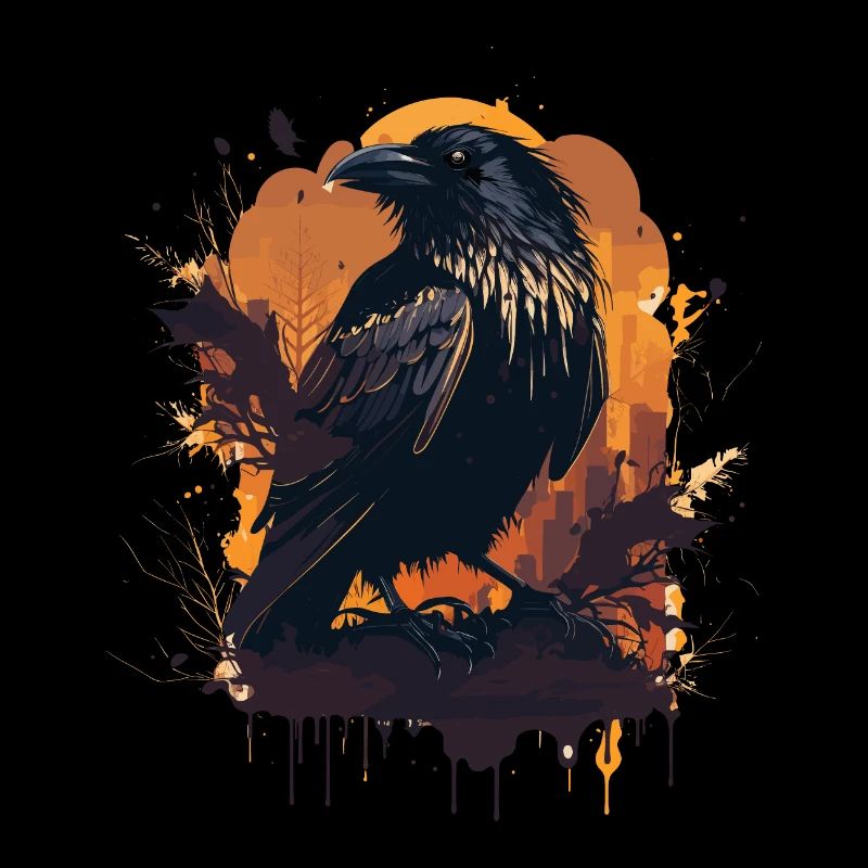 Silent Watcher Krähe