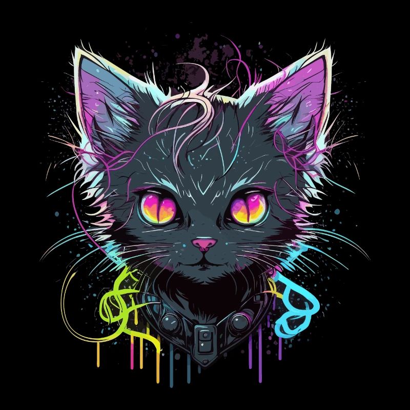 Illustration de chat cool