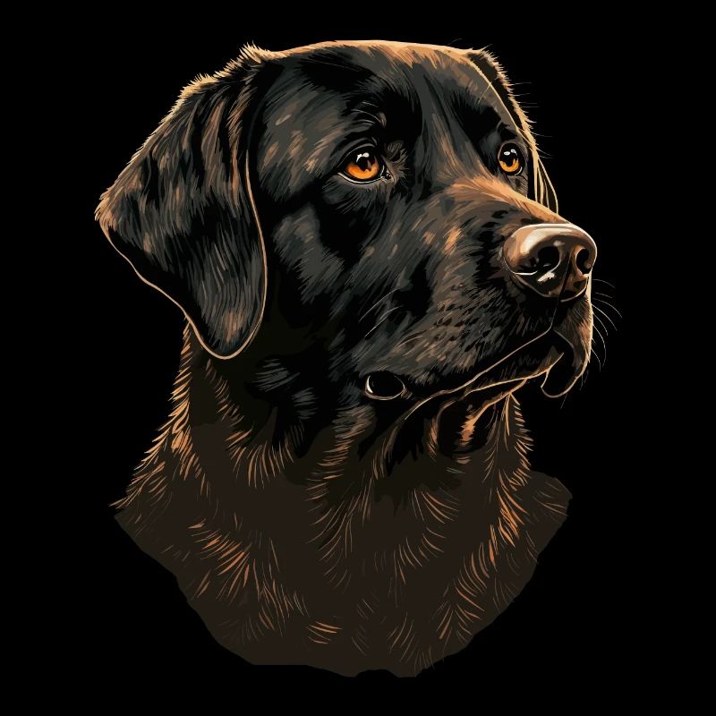 Schwarzer Labrador Retriever