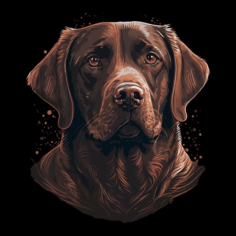 Entzückender brauner Labrador Retriever