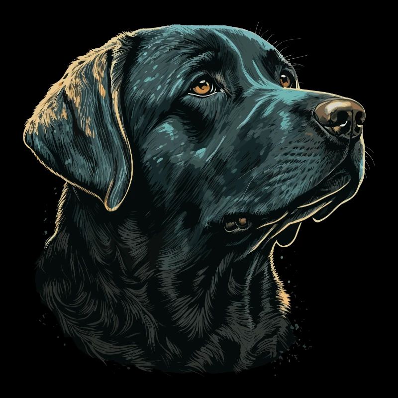 Dunkelblauer Labrador Retriever