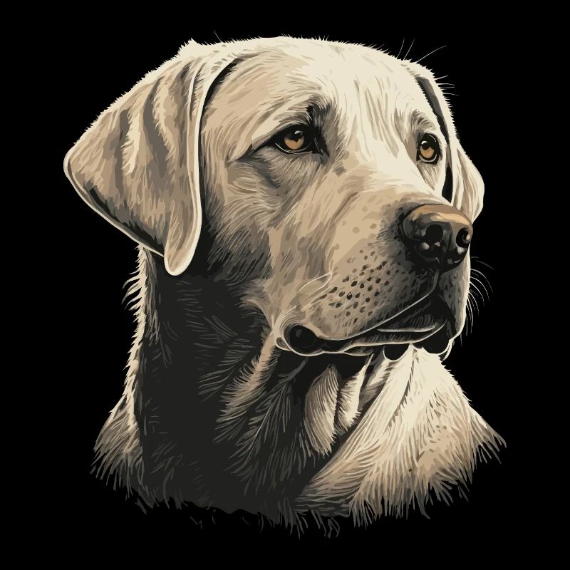 White Old Labrador Retriever