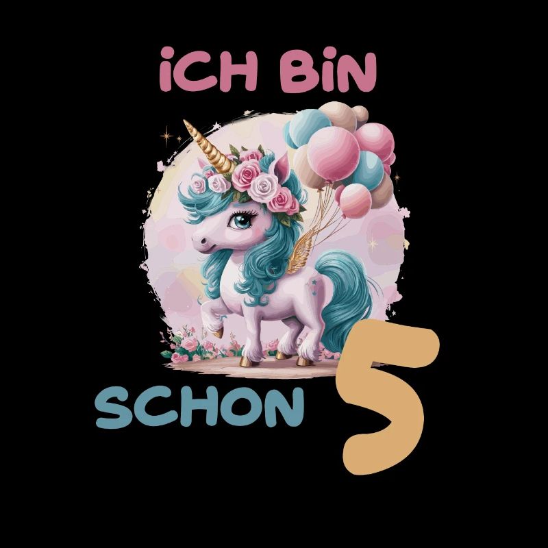 Magisches Einhorn Ballon 5 Geburtstag Vierter