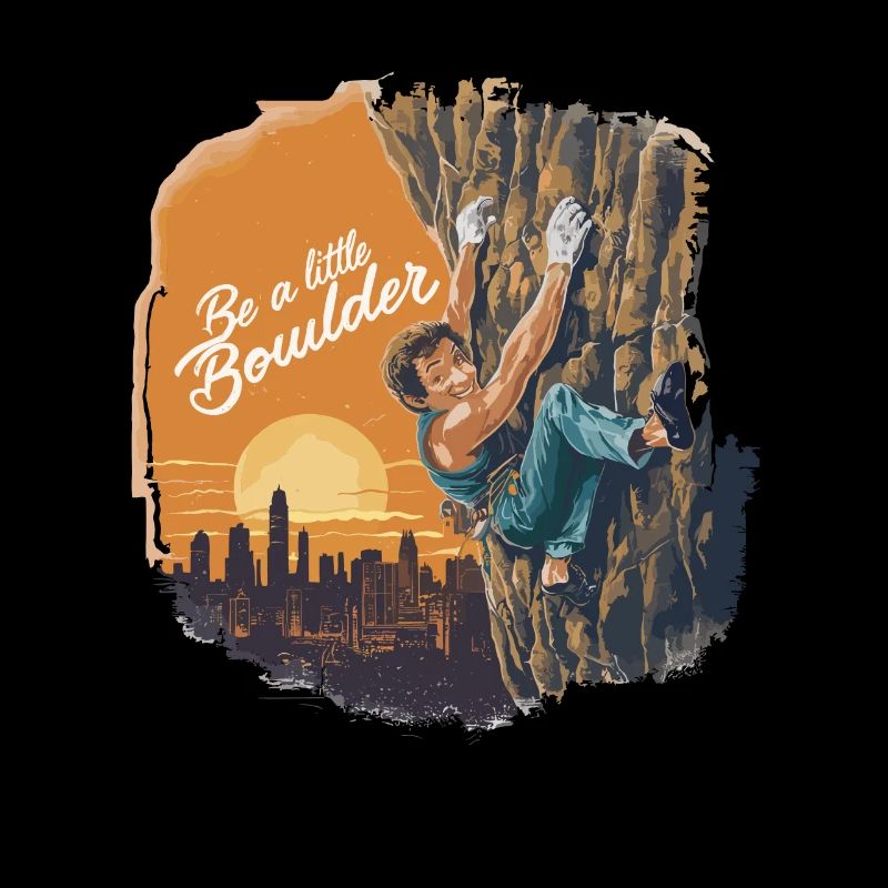 Be a little Boulder für einen Kletterer Boulder
