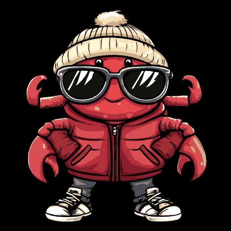 Krebs Krabbe Cool Comic