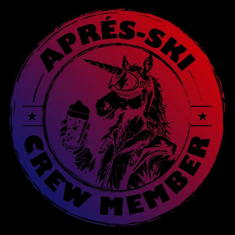 L’équipe d’après-ski licorne dit colorée