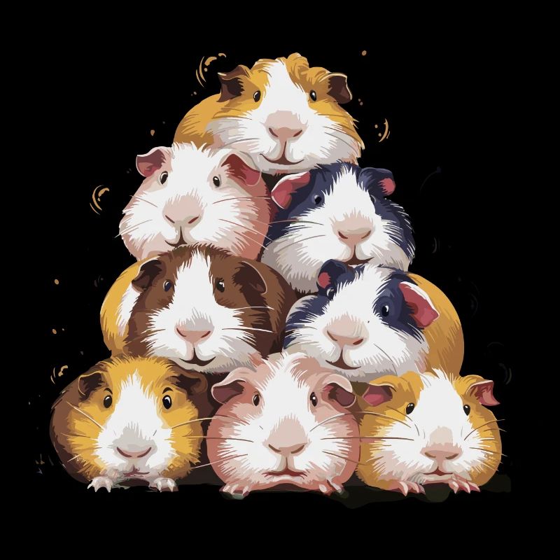 Triumphant Guinea Pig Tower with Carrot