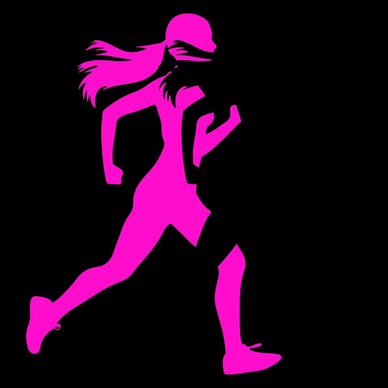 Running Marathon Femme Icône