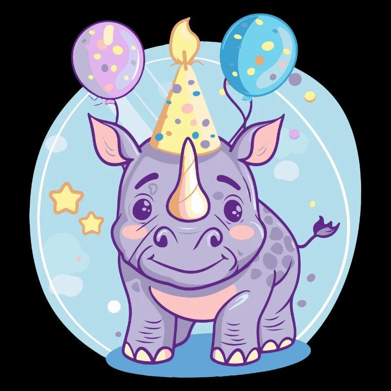 Nashorn Geburtstag Comic