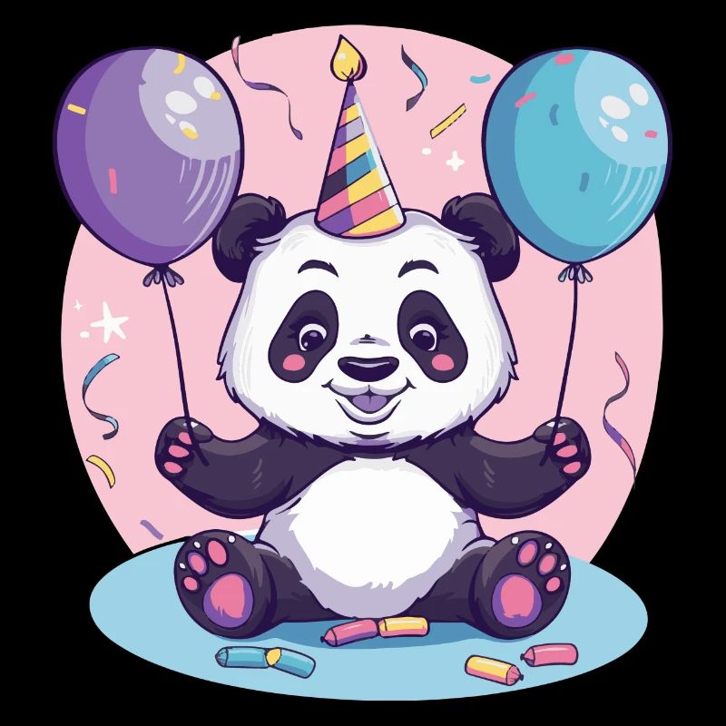 Panda Geburtstag Comic