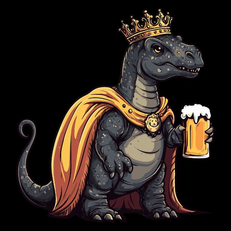 Dinosaurier brontosaurus Bier Lustig