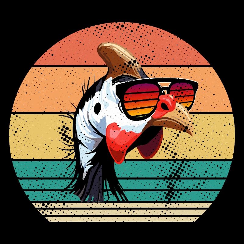 Hühner Hahn Perlhuhn