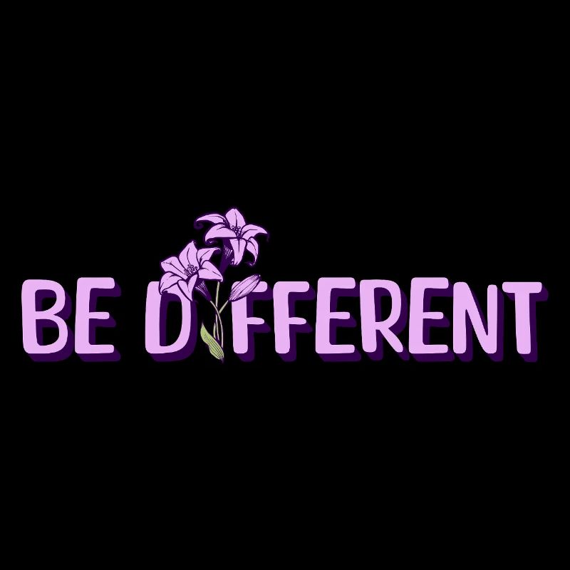 BE DIFFERENT - Jardin de fleurs de lys violets