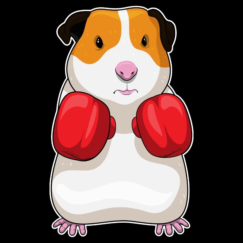 Gants de boxe boxer cochon d’Inde