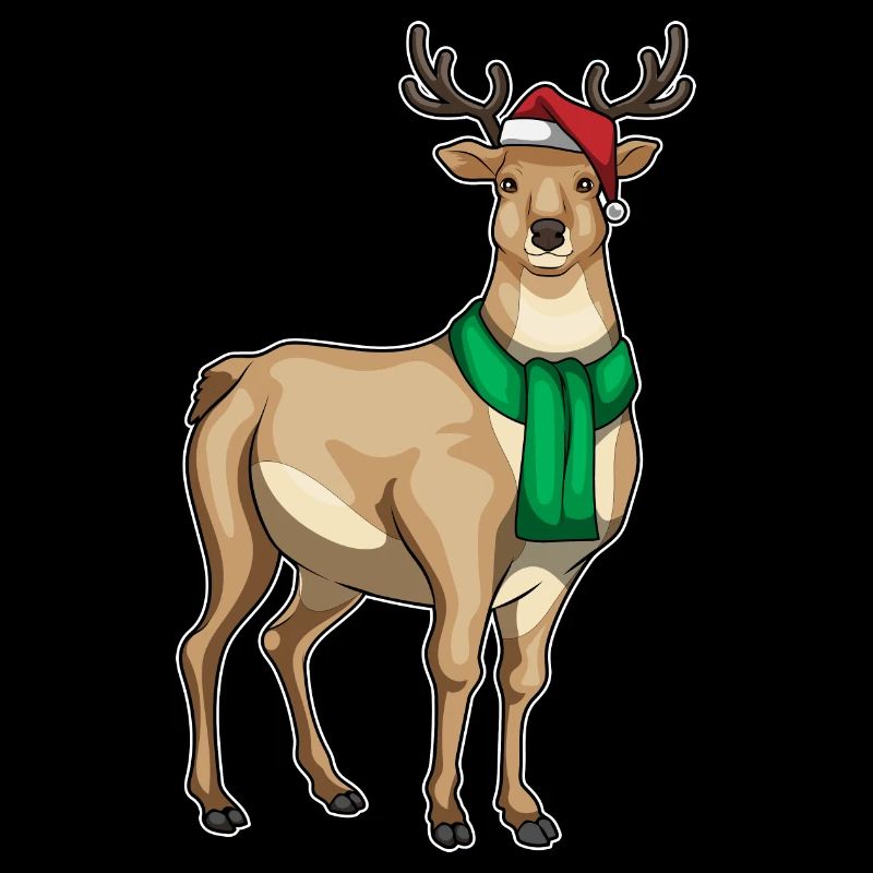 Écharpe de Noël renne