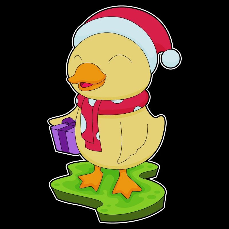 Duck Christmas Scarf