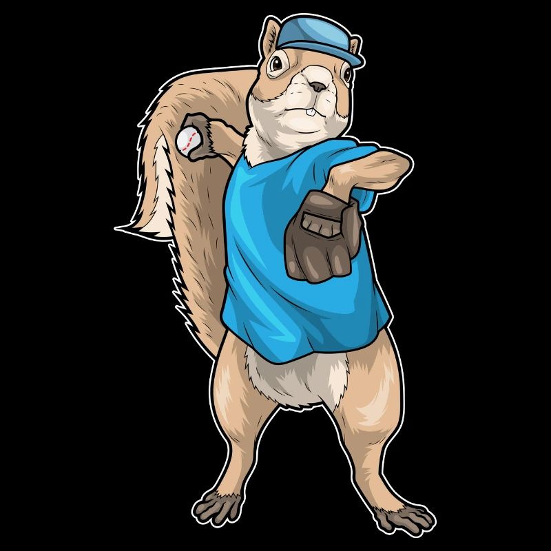 Eichhörnchen Baseball Baseballhandschuh