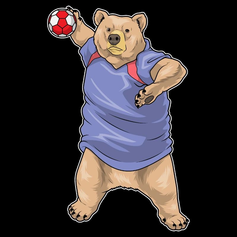 Bear Handball Player Handball