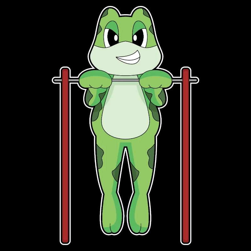 Frog Bodybuilder Pull-ups Bodybuilding