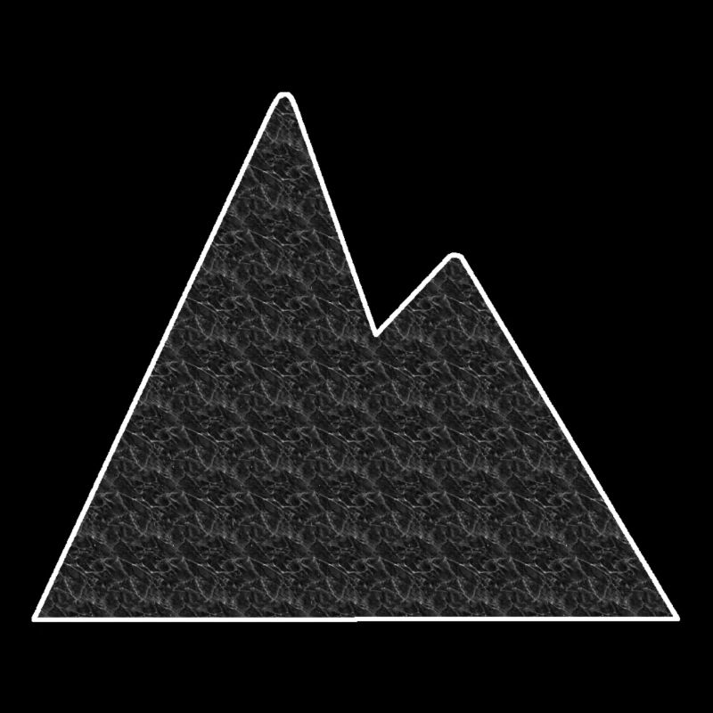 Minimalist mountain range